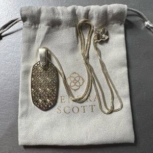 Kendra Scott long gold necklace